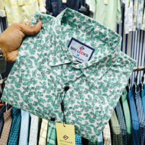 Shy Looks Pure Cotton full Sleeve Print Shirt for Men's