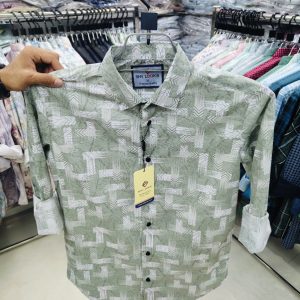 Pure Cotton full Sleeve Print Shirt