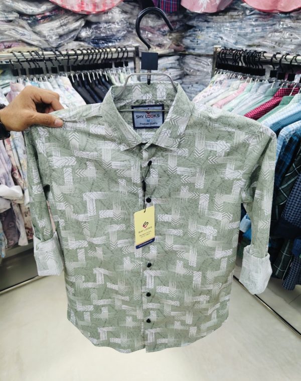 Pure Cotton full Sleeve Print Shirt