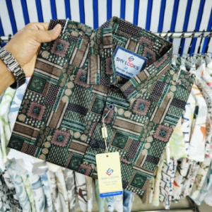 Pure Cotton Half Sleeve Print Shirt