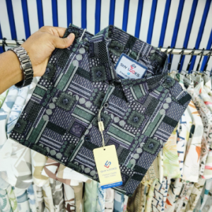 Pure Cotton Half Sleeve Print Shirt