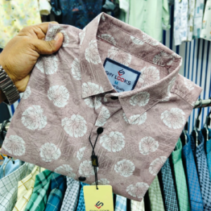 Shy Looks Pure Cotton full Sleeve Print Shirt for Men's