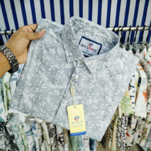 Pure Cotton Half Sleeve Print Shirt