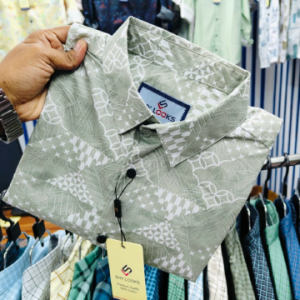 Shy Looks Pure Cotton full Sleeve Print Shirt for Men's
