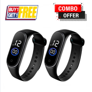 Sports Watch for men 30m Waterproof Fashion LED Watch Combo Offer 2p..