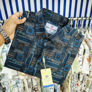 Pure Cotton Half Sleeve Print Shirt