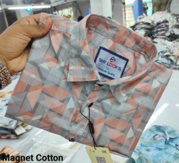 Premium full Sleeve China Magnet Print Shirt