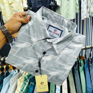 Shy Looks Pure Cotton full Sleeve Print Shirt for Men's