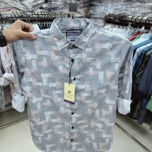 Pure Cotton full Sleeve Print Shirt