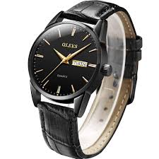 Olevs 6898 Top Brand Quartz Men Leather Strap Fashion Watch