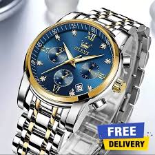 Ole_vs Top Luxury Stainless Steel Analogue quartz fashionable watch for men
